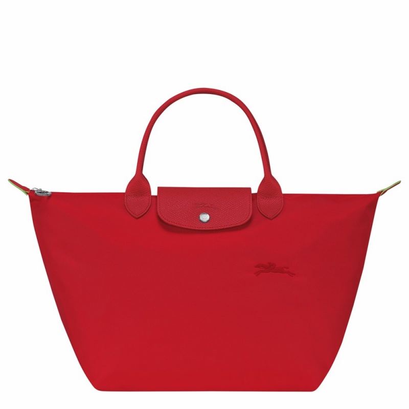 Red Longchamp Le Pliage M Women's Handbags